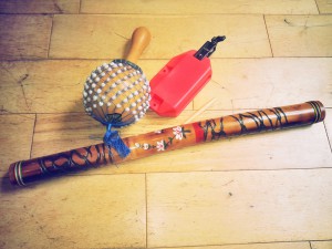 Percussions instruments for a Swedish tale