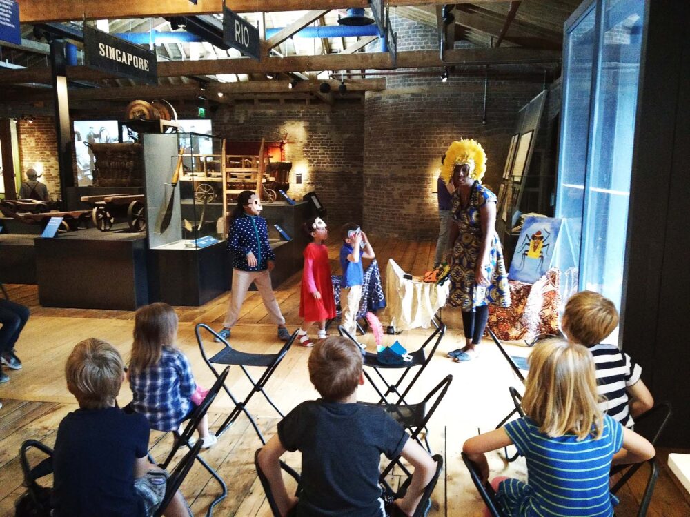 Wendy Shearer storytelling - Museum of London, Hello London, Hello Barbados