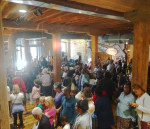 The B.I.G. Choir singing at the Museum of London, Docklands