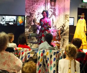 Wendy Shearer telling the story of Mary Seacole