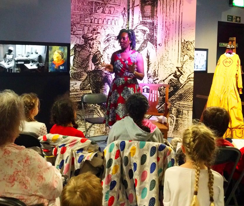 Wendy Shearer telling the story of Mary Seacole