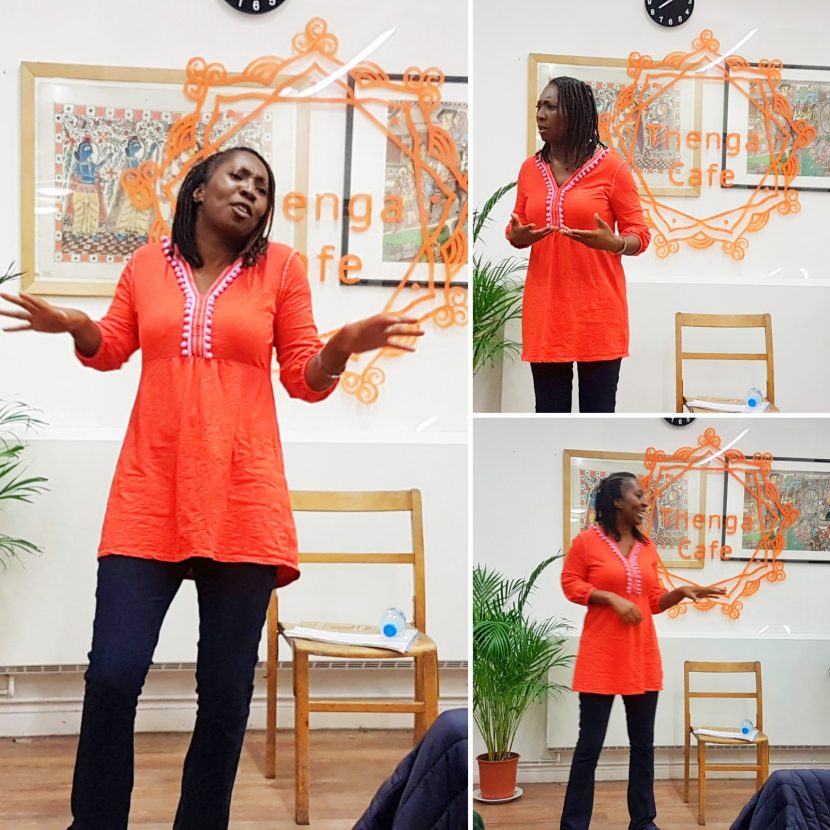 Wendy Shearer storytelling at Thenga Cafe