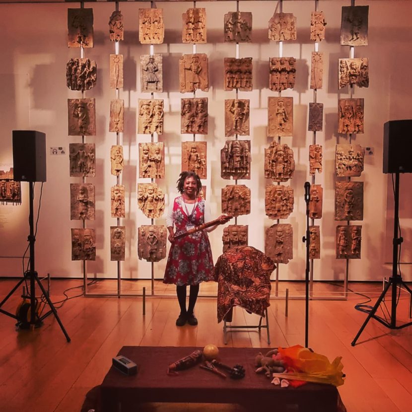 Wendy Shearer storytelling at the British Museum