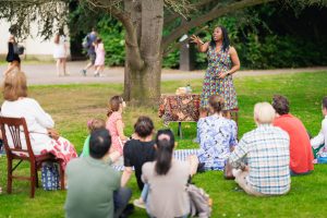 Wendy Shearer storytelling at Marble Hill House - photographer Ross Kernahan