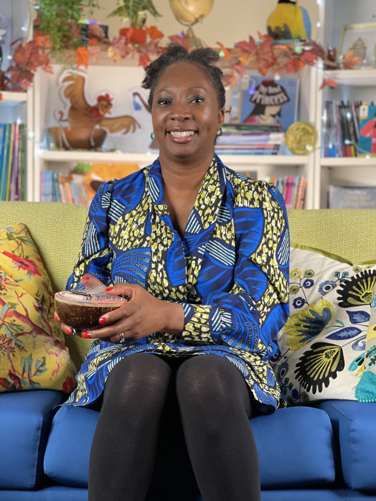 Wendy Shearer filming traditional tales - OUP