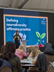 Kerry Murphy giving a Key Note Speech