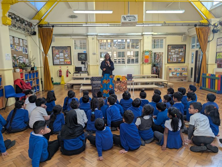 Children during an Author Visit with Wendy Shearer