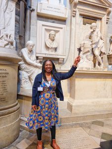 Wendy Shearer at Westminster Abbey