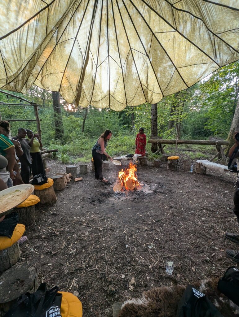 The Camp Fire - Wellness site for the Black Design Retreat
